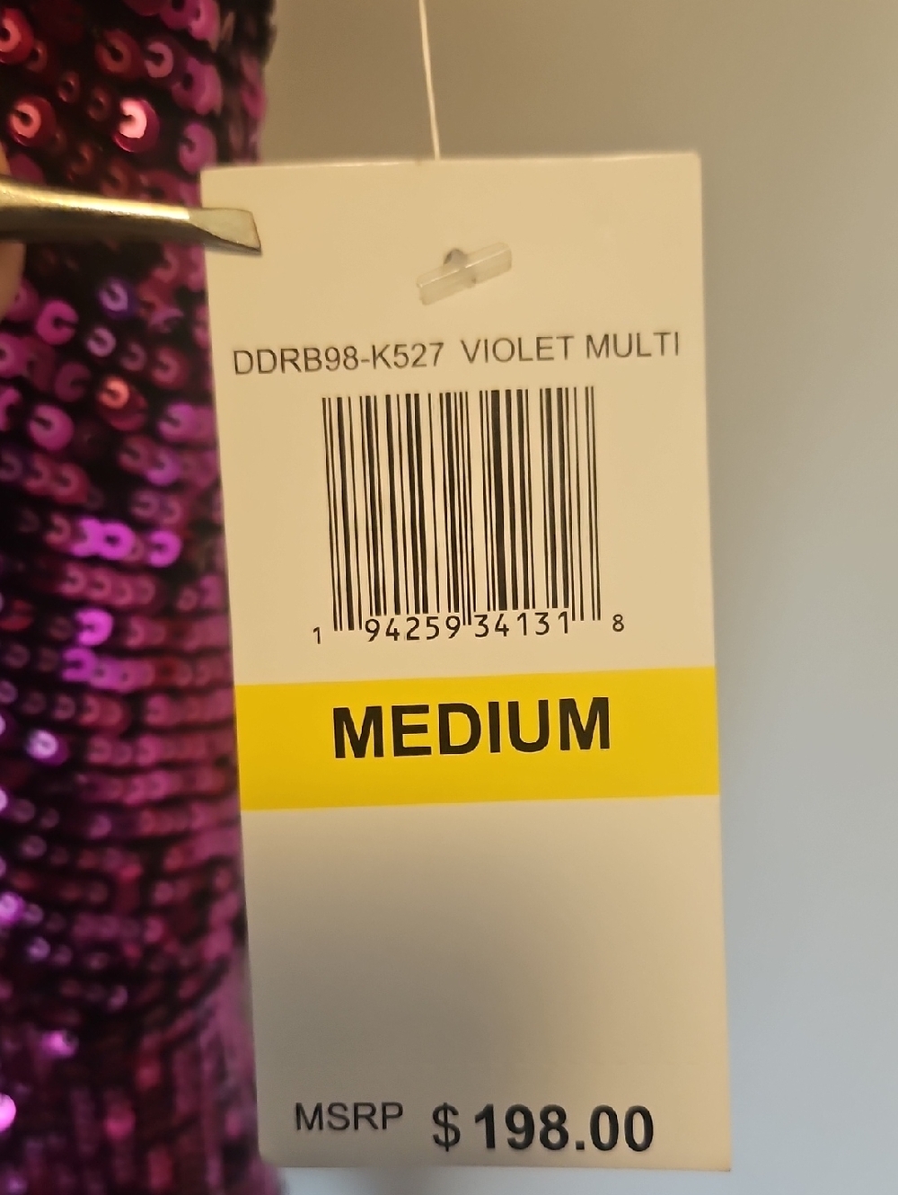 Dress the Population Black/Pink Evening Slip Dress Size M - Picture 7 of 9